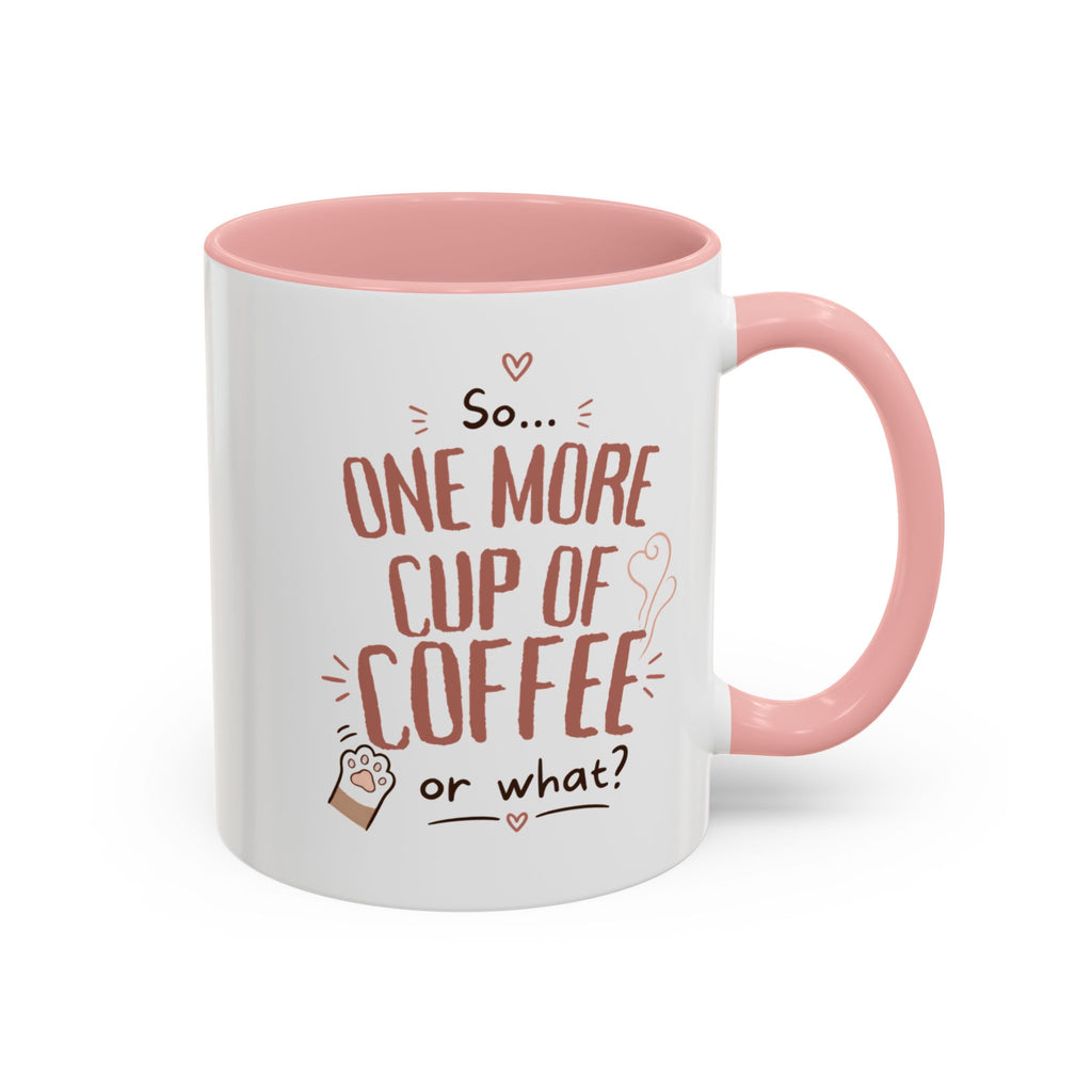 Questionable Decisions Coffee Mug — Pink Cat Mug