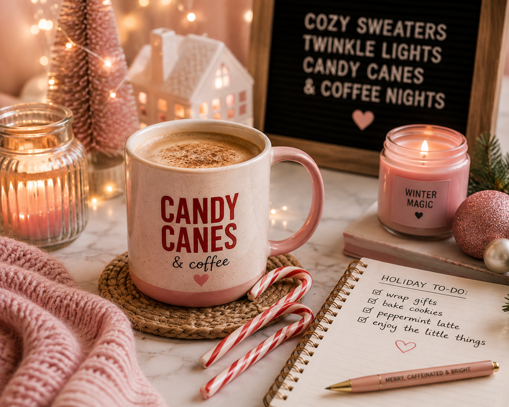 Festive Coping Mechanism — Candy Cane Flavored Coffee