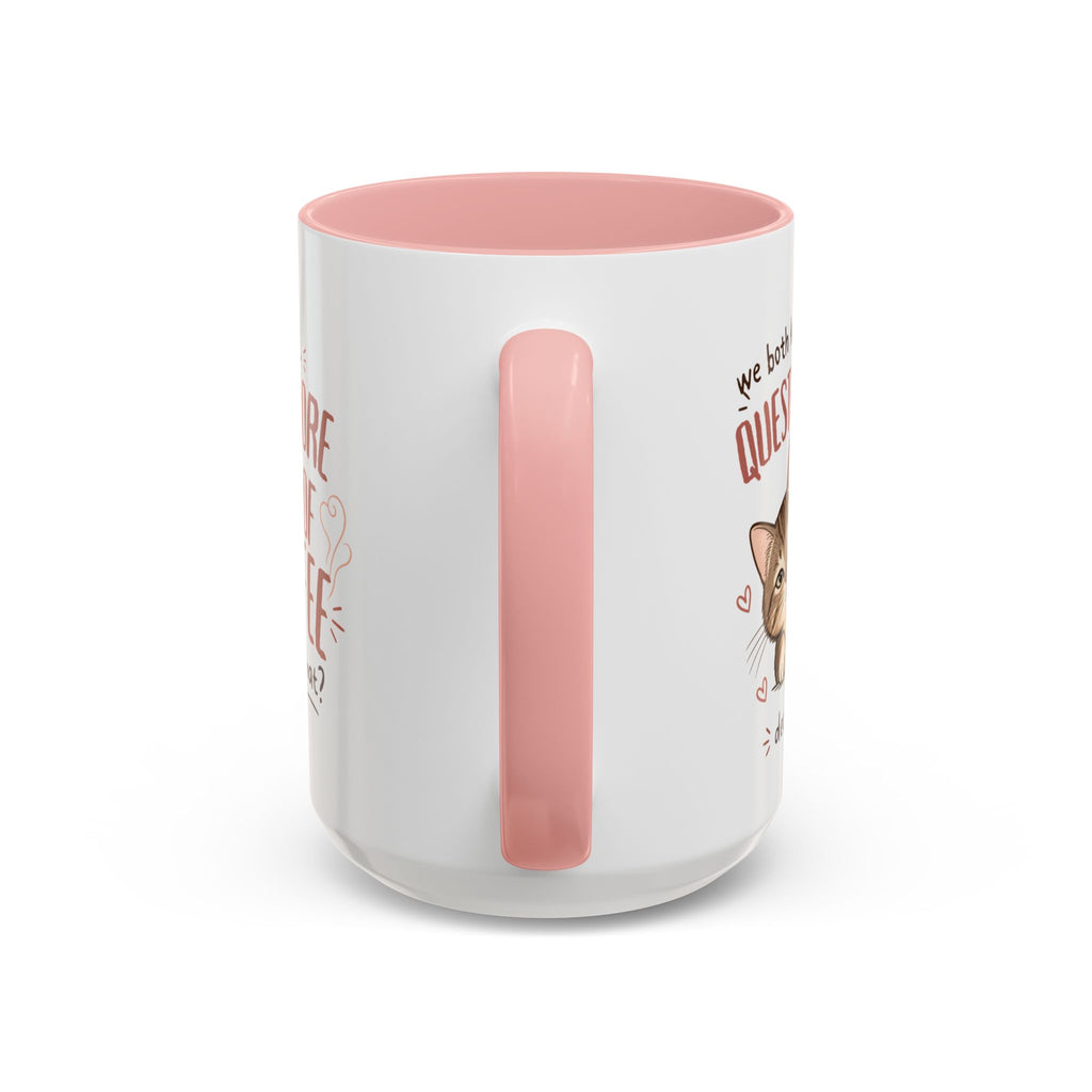 Questionable Decisions Coffee Mug — Pink Cat Mug