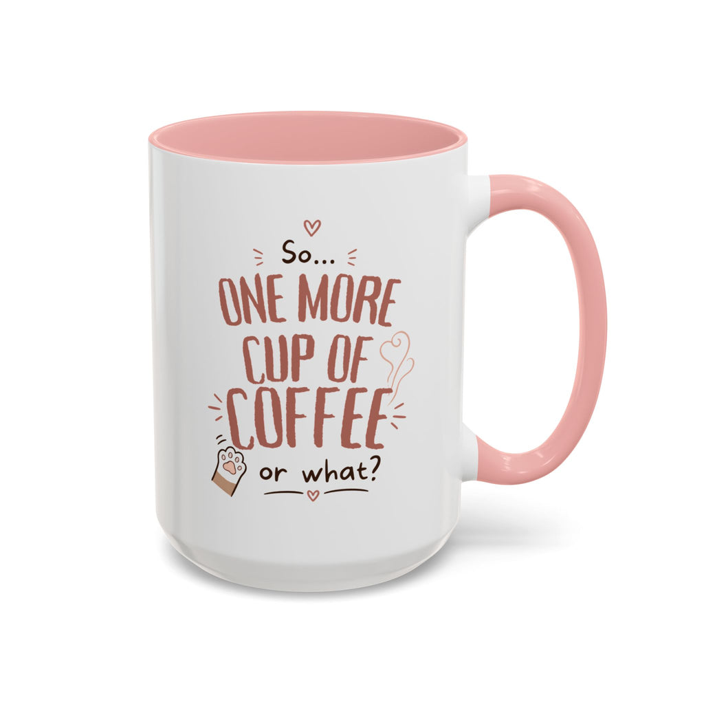 Questionable Decisions Coffee Mug — Pink Cat Mug