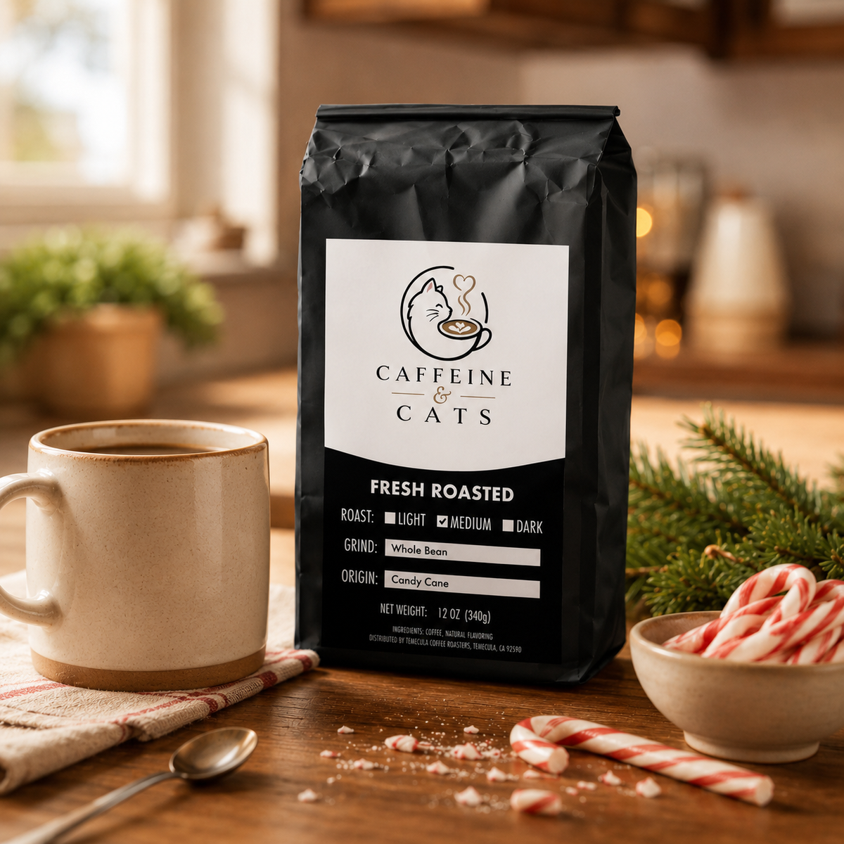 Festive Coping Mechanism — Candy Cane Flavored Coffee