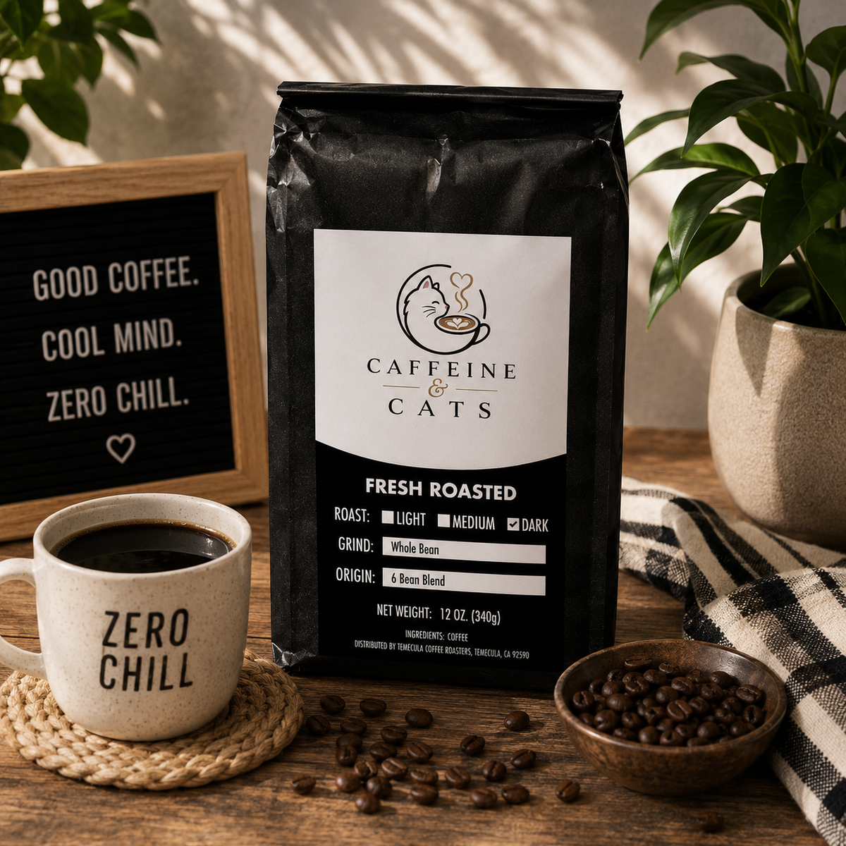 Zero Chill — 6 Bean Dark Roast Coffee